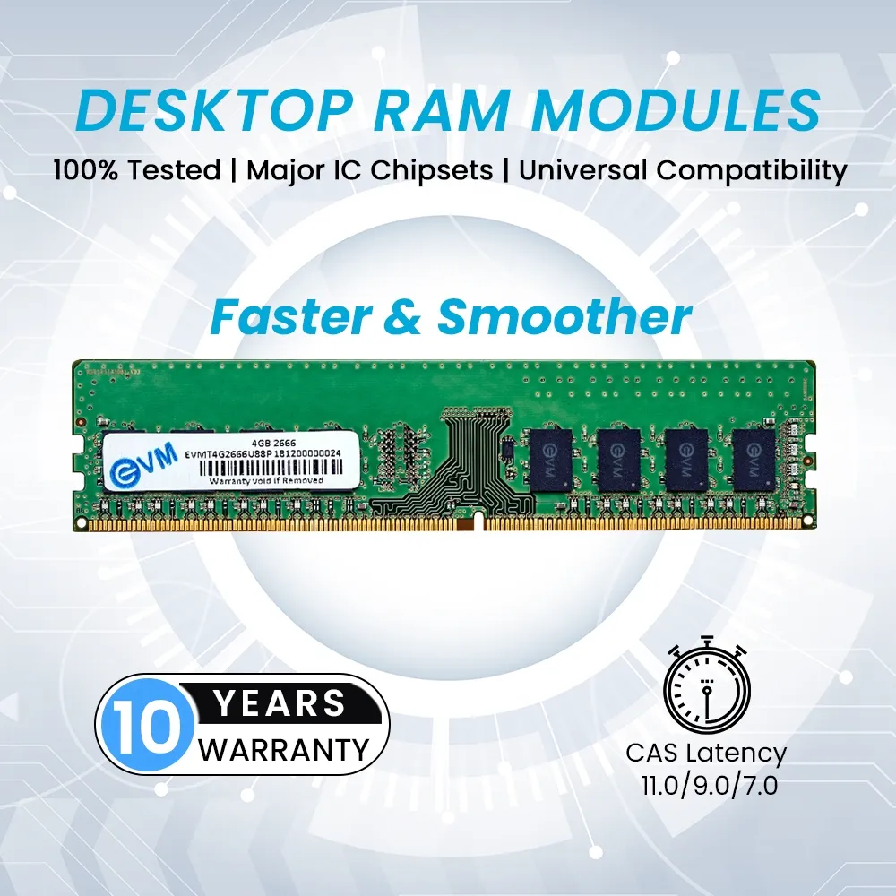 EVM Desktop Ram 4GB DDR4 2666Mhz view 4